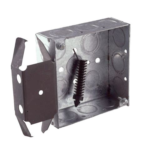 4 metal box with bracket|raco 4 galvanized box.